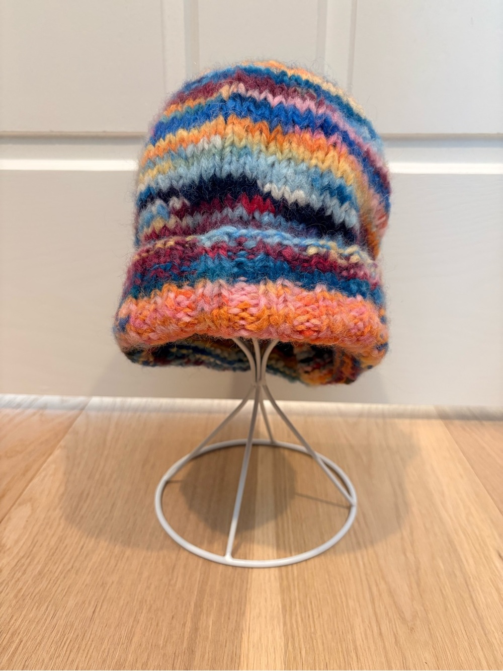Alpaca knit hat
